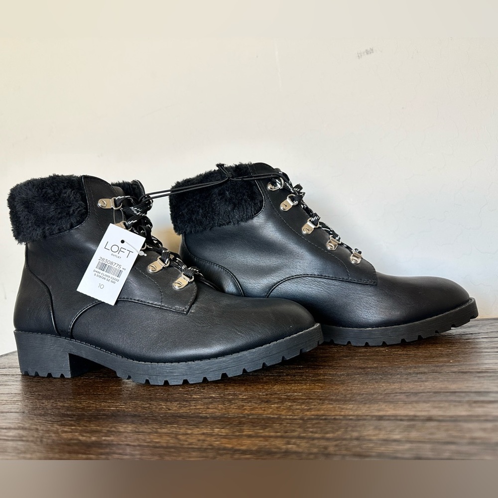 Ann Taylor Loft combat boots
